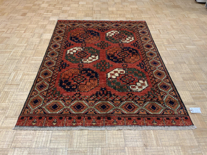 NEW 5ft. x 7ft. GEOMETRIC BOKARA - David Tiftickjian & Sons
