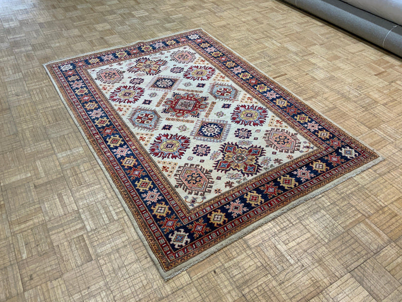 NEW 5ft. x 7ft. TRANSITIONAL  KAZAK - David Tiftickjian & Sons