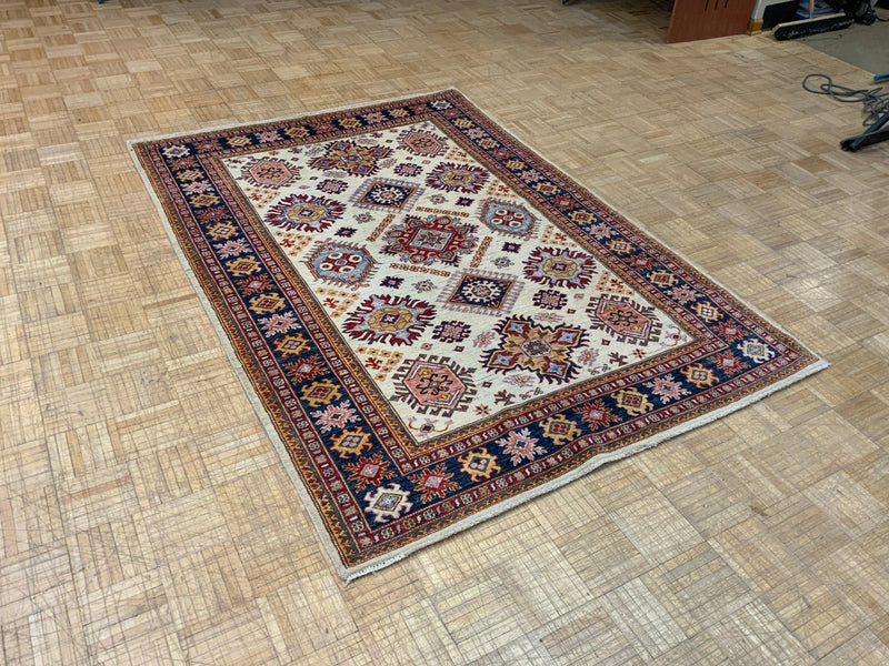 NEW 5ft. x 7ft. TRANSITIONAL  KAZAK - David Tiftickjian & Sons