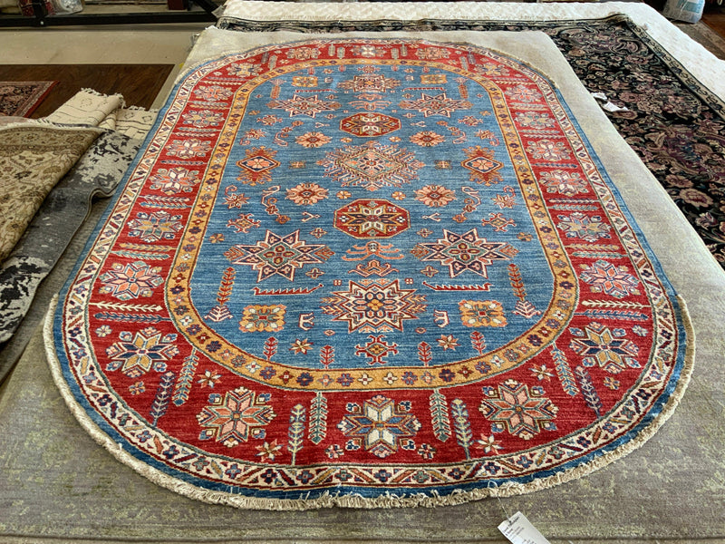 NEW 5ft. x 8ft. TRANSITIONAL KAZAK - David Tiftickjian & Sons