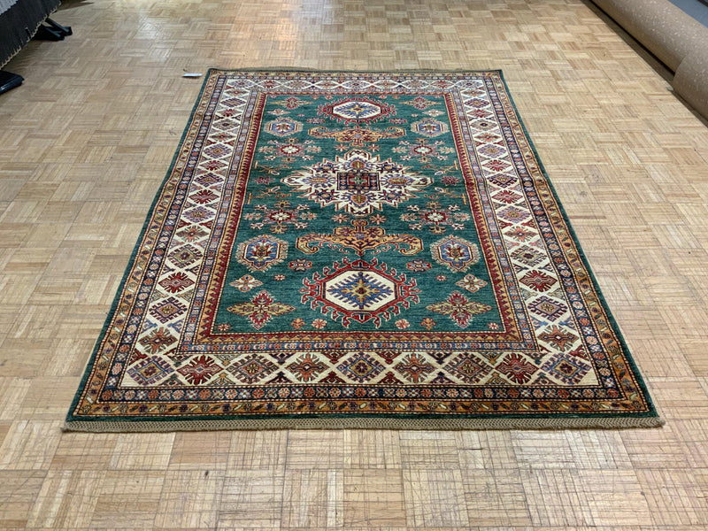 NEW 5ft. x 8ft. TRANSITIONAL KAZAK - David Tiftickjian & Sons