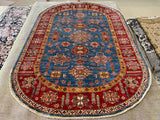 NEW 5ft. x 8ft. TRANSITIONAL KAZAK - David Tiftickjian & Sons