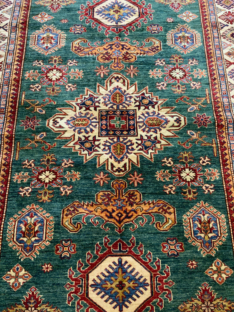 NEW 5ft. x 8ft. TRANSITIONAL KAZAK - David Tiftickjian & Sons