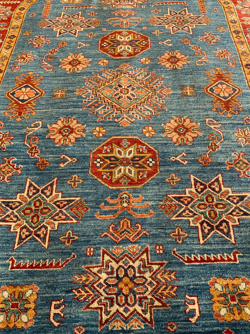NEW 5ft. x 8ft. TRANSITIONAL KAZAK - David Tiftickjian & Sons