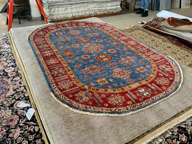 NEW 5ft. x 8ft. TRANSITIONAL KAZAK - David Tiftickjian & Sons