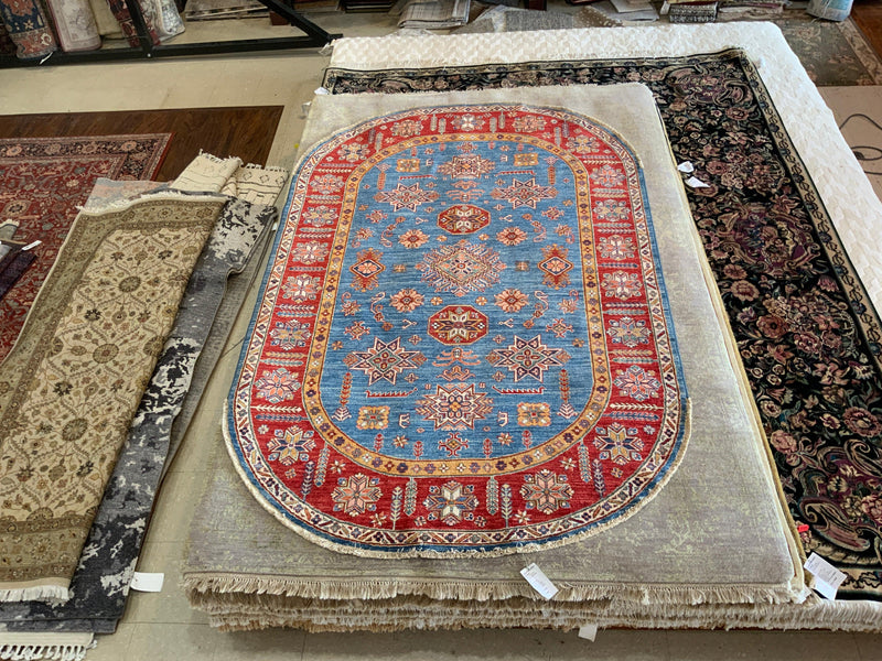NEW 5ft. x 8ft. TRANSITIONAL KAZAK - David Tiftickjian & Sons