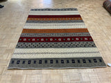 NEW 6ft. x 8ft. TRANSITIONAL GABBEH - David Tiftickjian & Sons