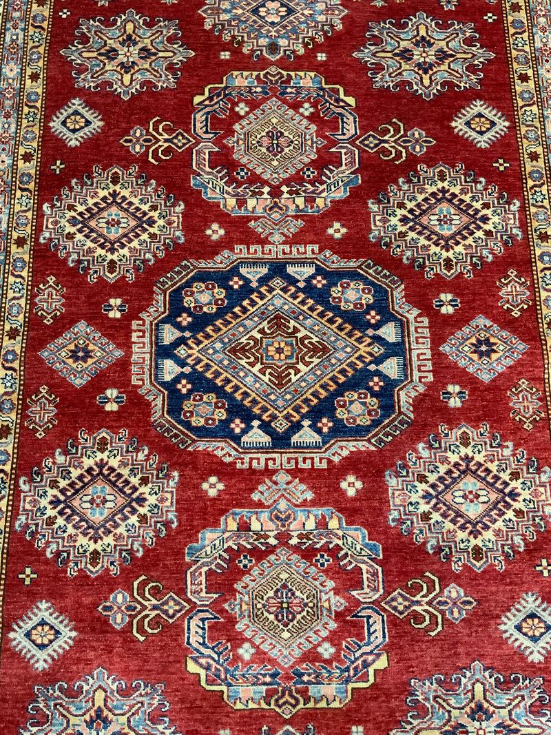 NEW 6ft. x 9ft. GEOMETRIC KAZAK - David Tiftickjian & Sons