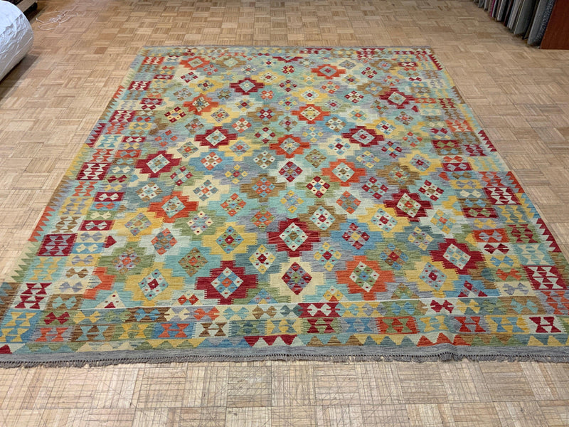 NEW 8ft. x 10ft. GEOMETRIC KILIM - David Tiftickjian & Sons