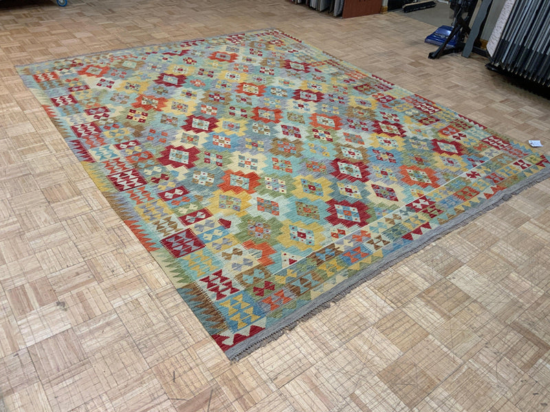 NEW 8ft. x 10ft. GEOMETRIC KILIM - David Tiftickjian & Sons