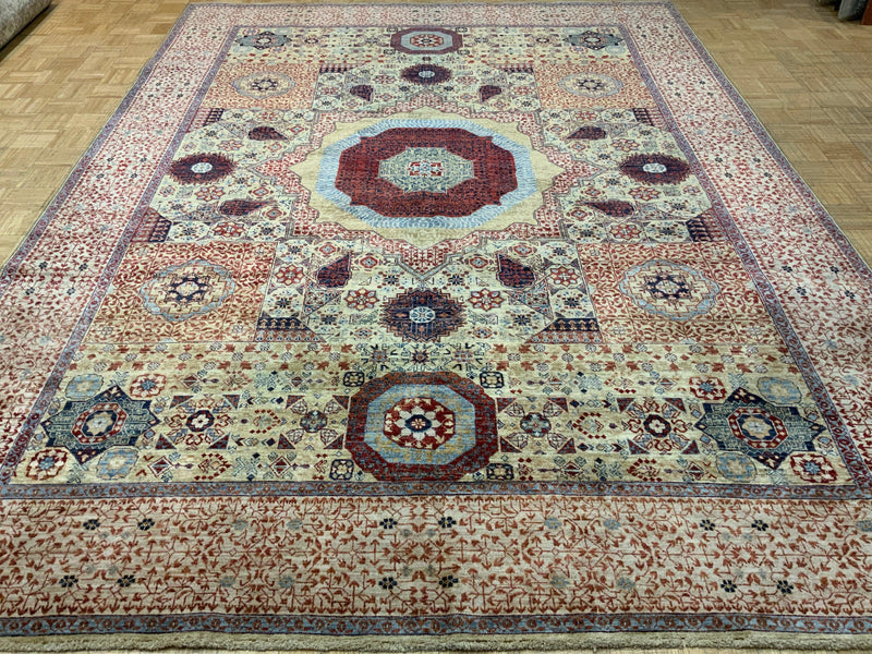 NEW 9ft. x 12ft. TRANSITIONAL  MAMLUK - David Tiftickjian & Sons