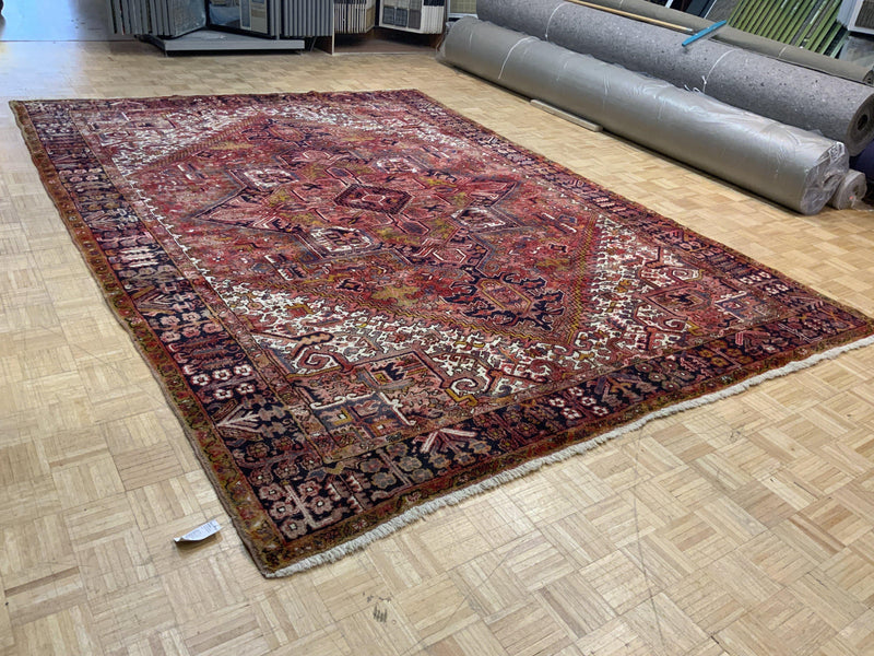 SEMI-ANTIQUE 10ft. x 13ft. GEOMETRIC HERIZ - David Tiftickjian & Sons