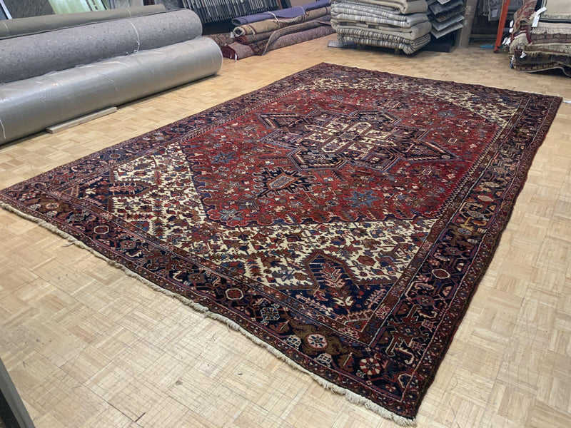 SEMI-ANTIQUE 10ft. x 15ft. GEOMETRIC HERIZ - David Tiftickjian & Sons