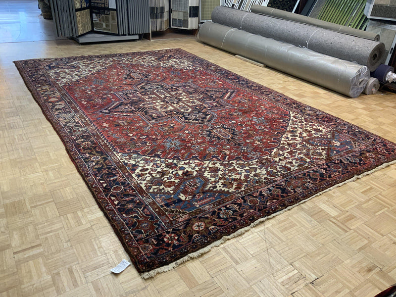 SEMI-ANTIQUE 10ft. x 15ft. GEOMETRIC HERIZ - David Tiftickjian & Sons