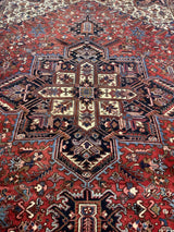 SEMI-ANTIQUE 10ft. x 15ft. GEOMETRIC HERIZ - David Tiftickjian & Sons