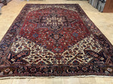SEMI-ANTIQUE 10ft. x 15ft. GEOMETRIC HERIZ - David Tiftickjian & Sons