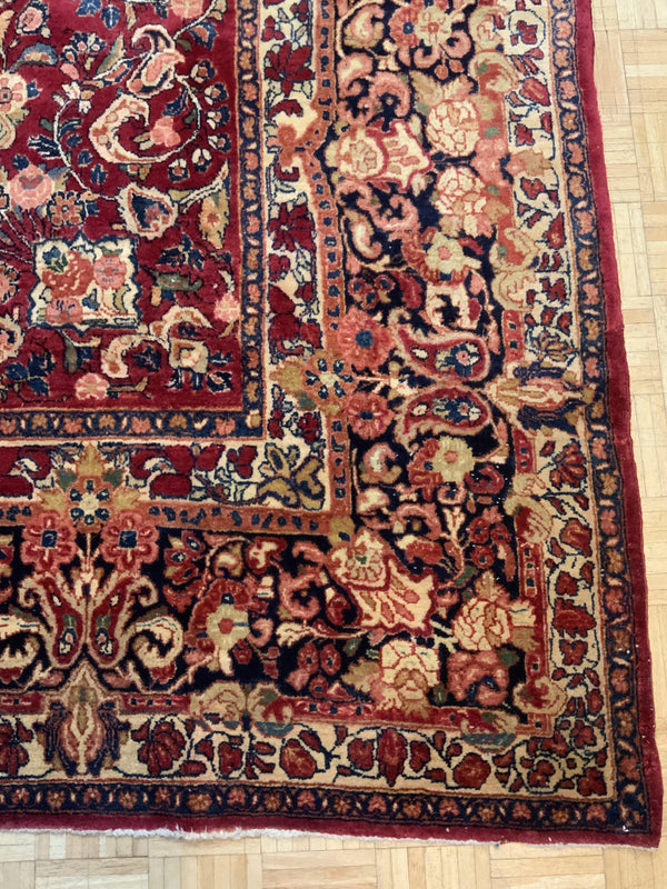 SEMI-ANTIQUE 10ft. x 16ft. TRADITIONAL SAROUK - David Tiftickjian & Sons