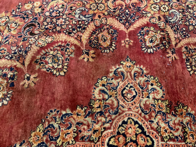 SEMI-ANTIQUE 11ft. x 17ft. TRADITIONAL SAROUK - David Tiftickjian & Sons