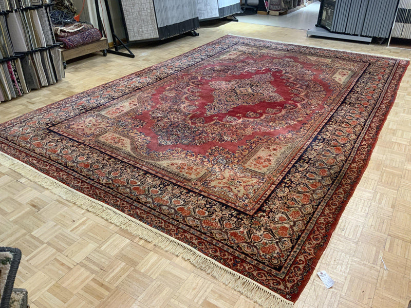 SEMI-ANTIQUE 11ft. x 17ft. TRADITIONAL SAROUK - David Tiftickjian & Sons