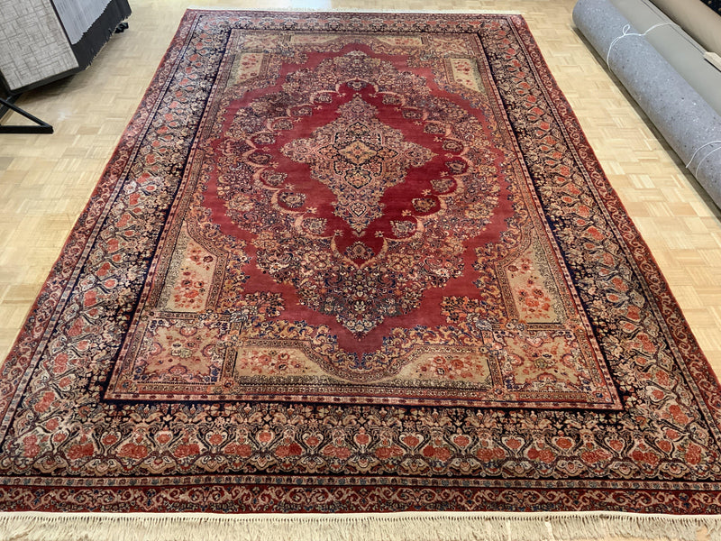 SEMI-ANTIQUE 11ft. x 17ft. TRADITIONAL SAROUK - David Tiftickjian & Sons