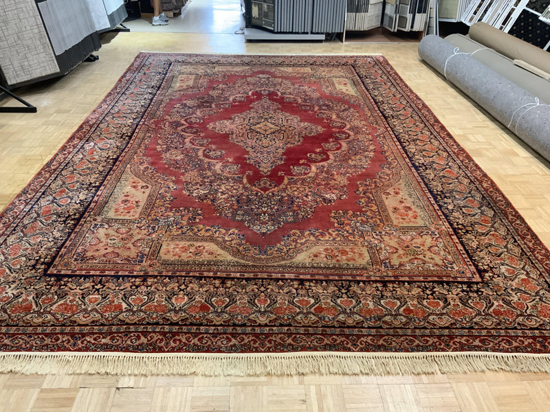 SEMI-ANTIQUE 11ft. x 17ft. TRADITIONAL SAROUK - David Tiftickjian & Sons