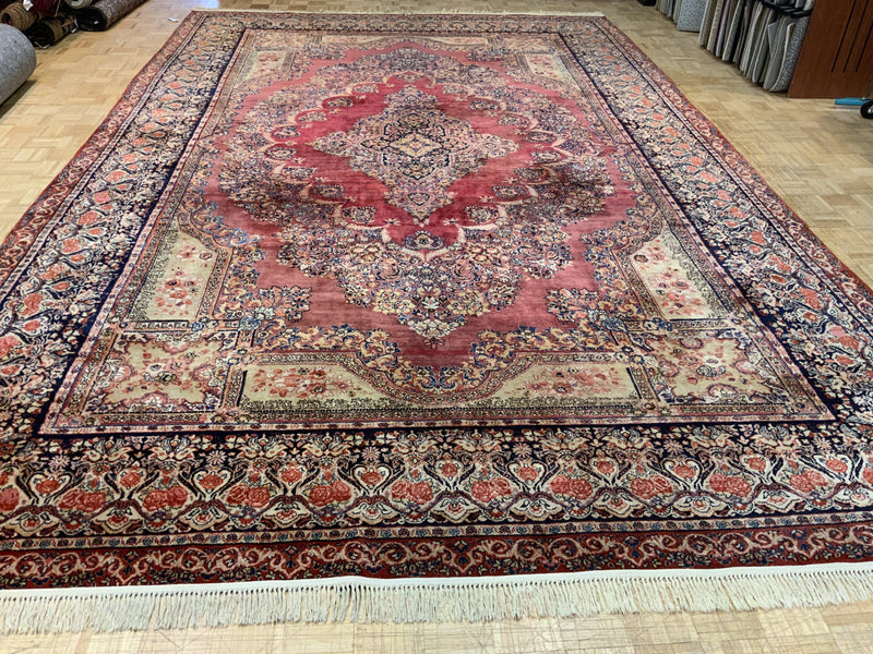 SEMI-ANTIQUE 11ft. x 17ft. TRADITIONAL SAROUK - David Tiftickjian & Sons