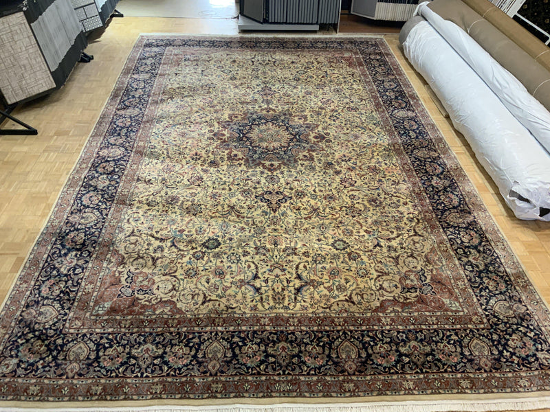 SEMI-ANTIQUE 12ft. x 19ft. TRADITIONAL TABRIZ - David Tiftickjian & Sons