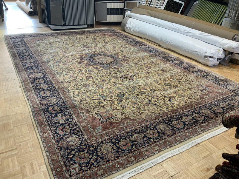 SEMI-ANTIQUE 12ft. x 19ft. TRADITIONAL TABRIZ - David Tiftickjian & Sons