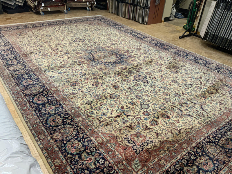 SEMI-ANTIQUE 12ft. x 19ft. TRADITIONAL TABRIZ - David Tiftickjian & Sons