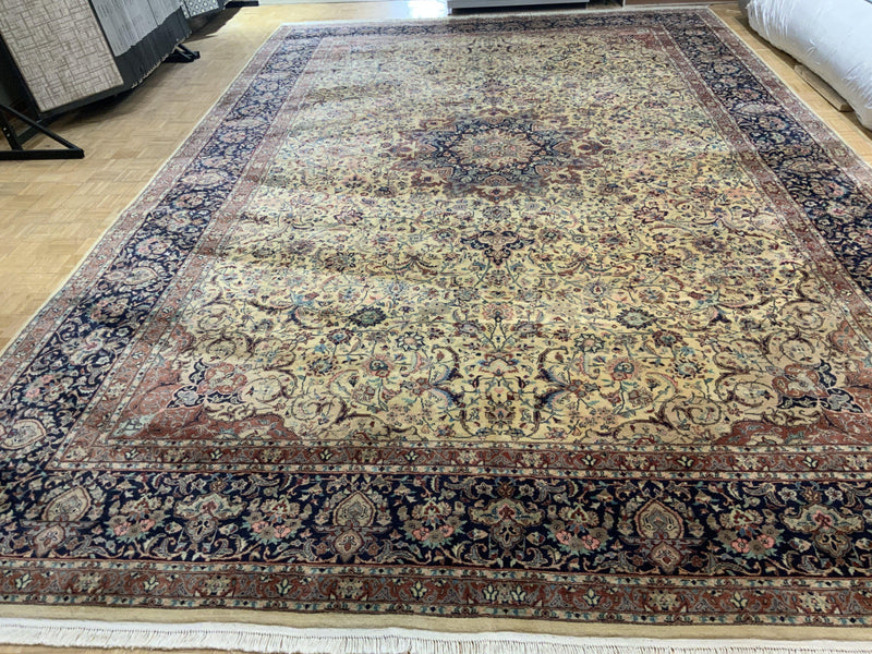 SEMI-ANTIQUE 12ft. x 19ft. TRADITIONAL TABRIZ - David Tiftickjian & Sons