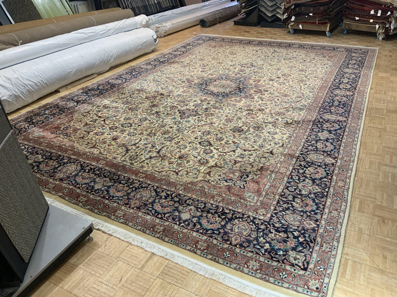 SEMI-ANTIQUE 12ft. x 19ft. TRADITIONAL TABRIZ - David Tiftickjian & Sons