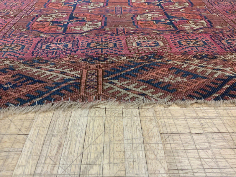 SEMI-ANTIQUE 3ft. x 4ft. GEOMETRIC BOKARA - David Tiftickjian & Sons