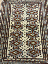 SEMI-ANTIQUE 3ft. x 5ft. GEOMETRIC BOKARA - David Tiftickjian & Sons