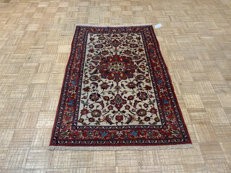 SEMI-ANTIQUE 3ft. x 5ft. TRADITIONAL ISFAHAN - David Tiftickjian & Sons