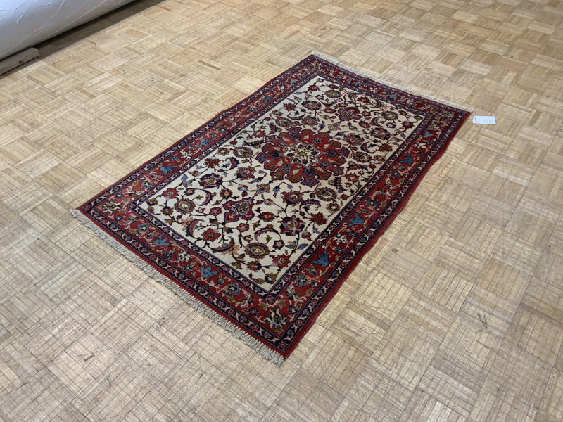 SEMI-ANTIQUE 3ft. x 5ft. TRADITIONAL ISFAHAN - David Tiftickjian & Sons