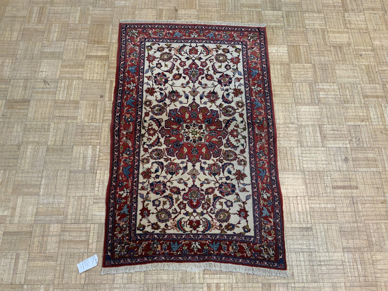 SEMI-ANTIQUE 3ft. x 5ft. TRADITIONAL ISFAHAN - David Tiftickjian & Sons