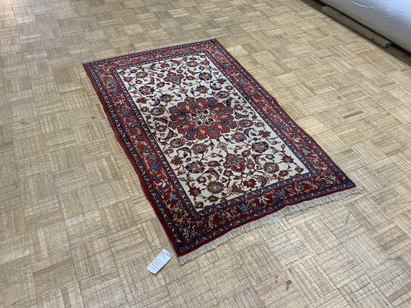 SEMI-ANTIQUE 3ft. x 5ft. TRADITIONAL ISFAHAN - David Tiftickjian & Sons