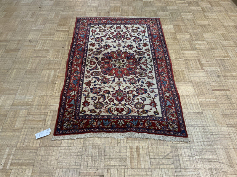 SEMI-ANTIQUE 3ft. x 5ft. TRADITIONAL ISFAHAN - David Tiftickjian & Sons