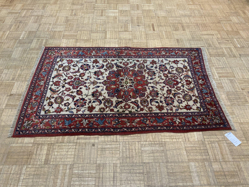 SEMI-ANTIQUE 3ft. x 5ft. TRADITIONAL ISFAHAN - David Tiftickjian & Sons