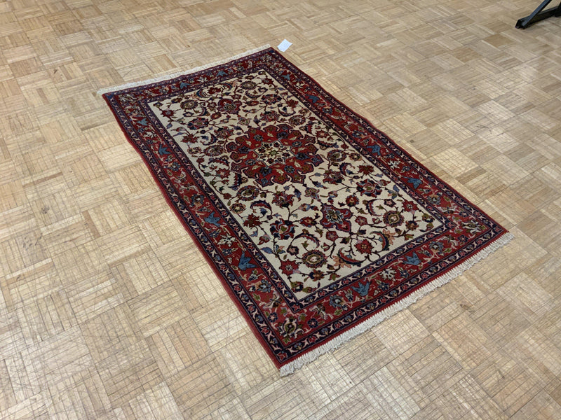 SEMI-ANTIQUE 3ft. x 5ft. TRADITIONAL ISFAHAN - David Tiftickjian & Sons