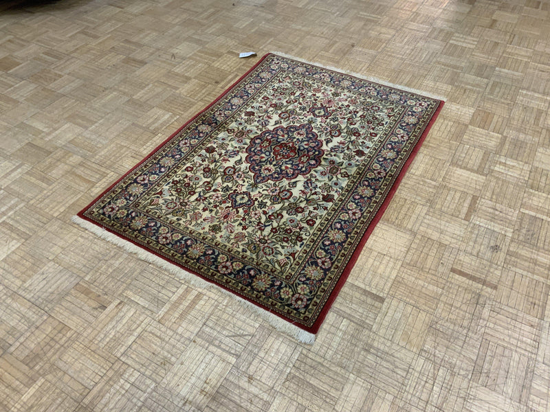 SEMI-ANTIQUE 3ft. x 5ft. TRADITIONAL KASHAN - David Tiftickjian & Sons