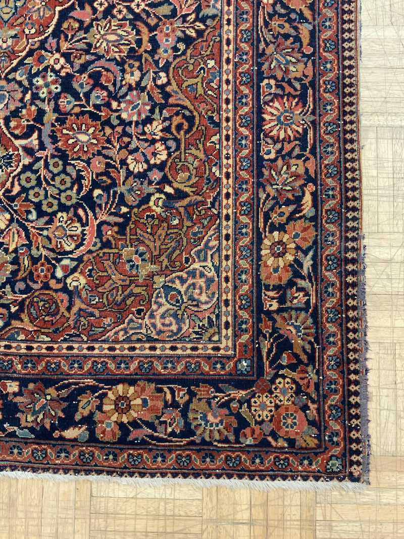 SEMI-ANTIQUE 3ft. x 5ft. TRADITIONAL KASHAN - David Tiftickjian & Sons