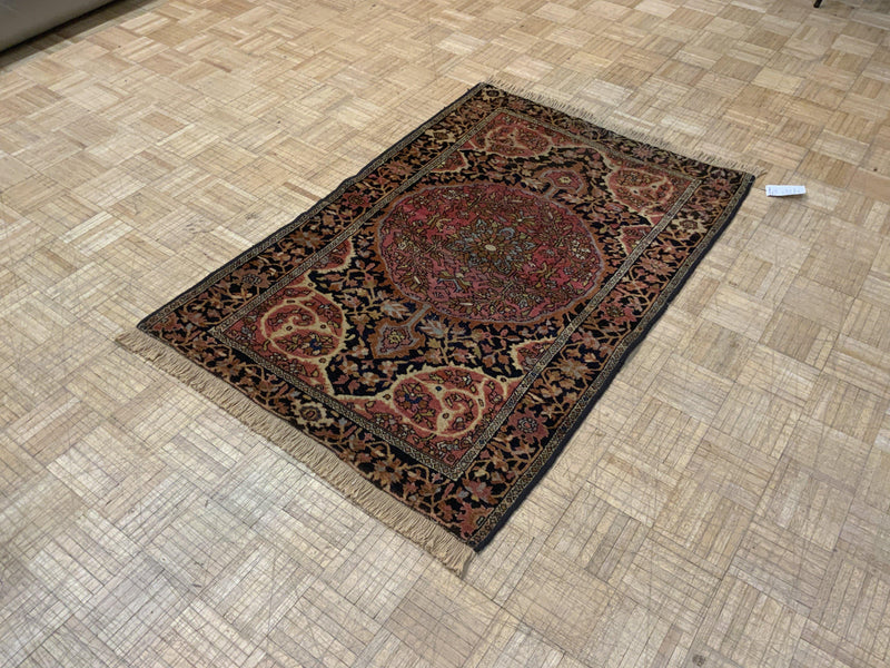SEMI-ANTIQUE 3ft. x 5ft. TRADITIONAL SAROUK - David Tiftickjian & Sons