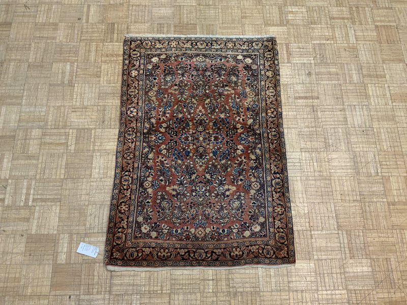 SEMI-ANTIQUE 3ft. x 5ft. TRADITIONAL SAROUK - David Tiftickjian & Sons