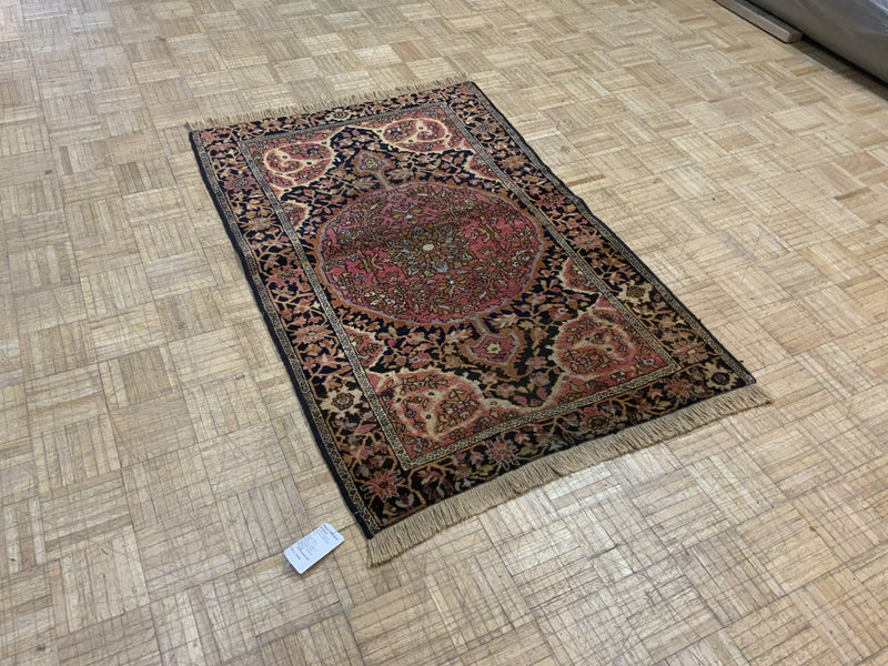 SEMI-ANTIQUE 3ft. x 5ft. TRADITIONAL SAROUK - David Tiftickjian & Sons