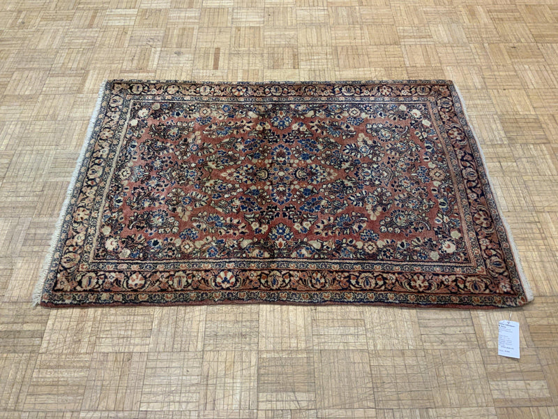 SEMI-ANTIQUE 3ft. x 5ft. TRADITIONAL SAROUK - David Tiftickjian & Sons