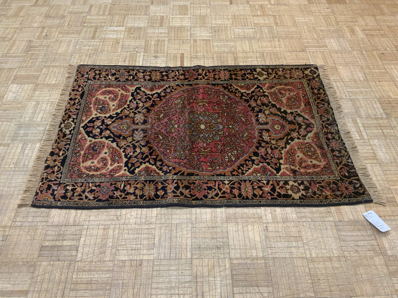 SEMI-ANTIQUE 3ft. x 5ft. TRADITIONAL SAROUK - David Tiftickjian & Sons