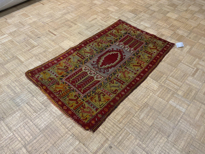 SEMI-ANTIQUE 3ft. x 5ft. TRANSITIONAL ANATOLIAN - David Tiftickjian & Sons