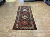 SEMI-ANTIQUE 3ft. x 9ft. GEOMETRIC KAZAK - David Tiftickjian & Sons