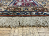 SEMI-ANTIQUE 4ft. x 6ft. TRADITIONAL KAZAK - David Tiftickjian & Sons